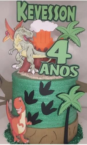 ARQUIVO DE CORTE TOPO DE BOLO DINOSSAURO