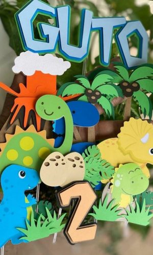 Arquivo de Corte - Topo de Bolo (dinossauros) 6
