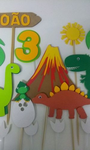 Arquivo de corte topo de bolo Dinossauros