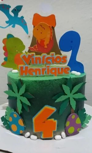 Arquivo de Corte Topo de Bolo Dinossauros Baby 3
