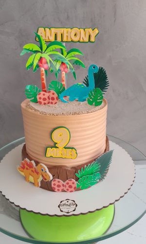 Arquivo de Corte Topo de Bolo Dinossauros