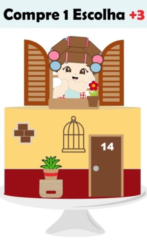 Arquivo de Corte Topo de Bolo Dona Florinda Bebê
