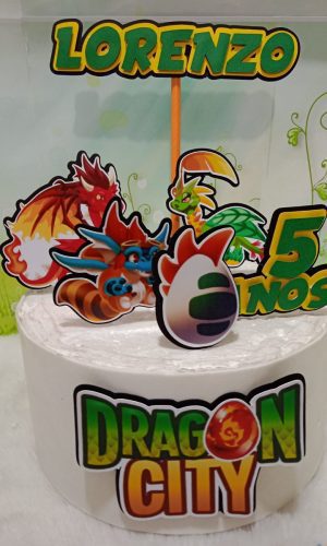 Arquivo de Corte Topo de Bolo Dragon City 01 (studio)