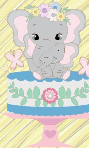 Arquivo De Corte Topo De Bolo Elefante - Camadas -