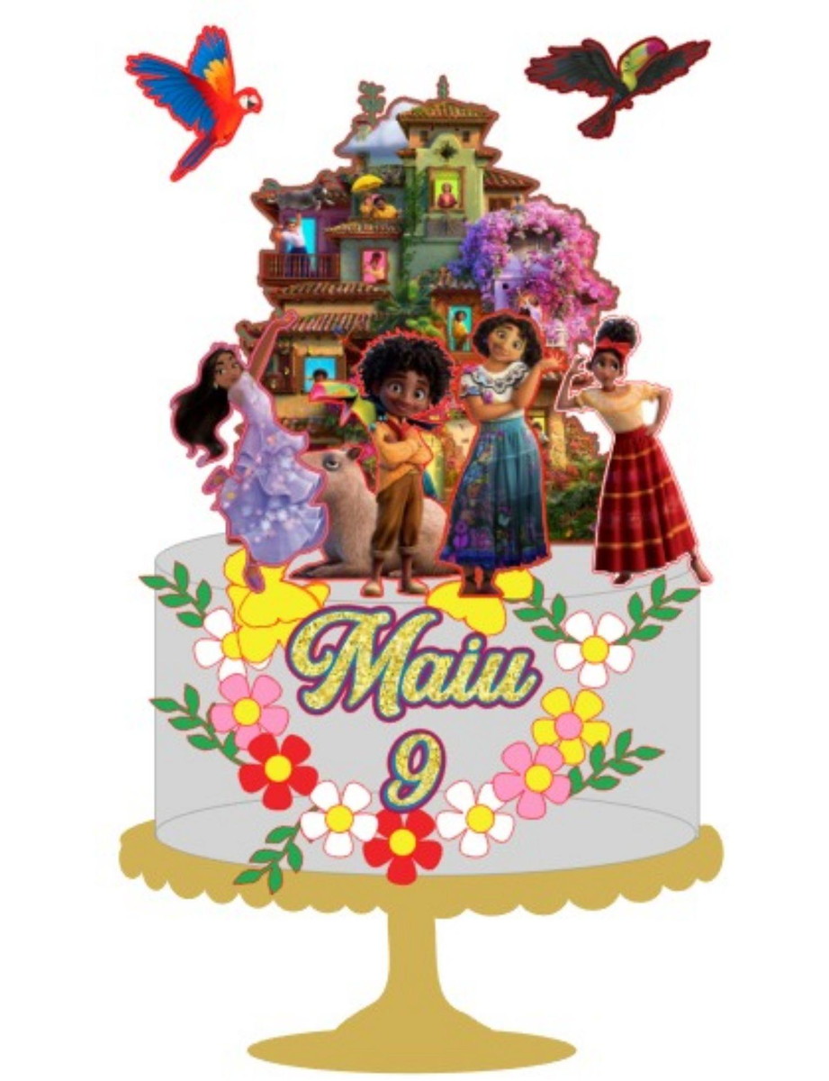 Arquivo de Corte Topo de Bolo Encanto Disney #15632
