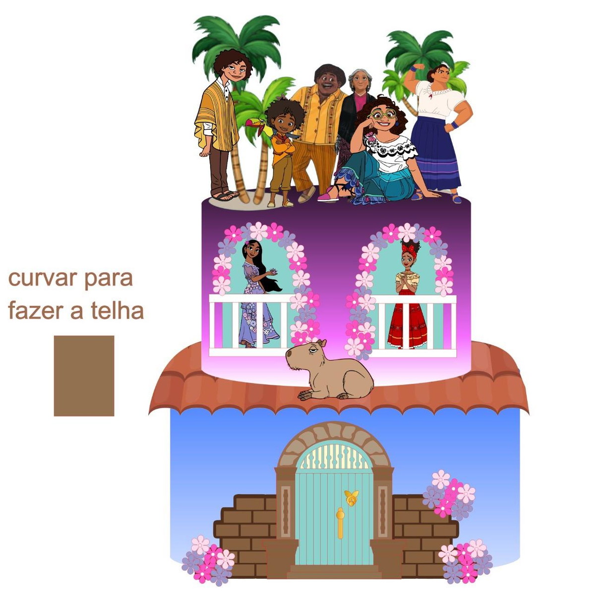 Arquivo De Corte Topo De Bolo Encanto