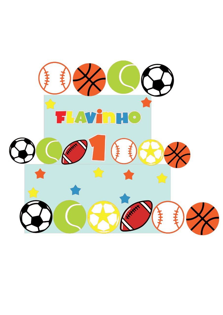 ARQUIVO DE CORTE TOPO DE BOLO Esporte bolas futebol
