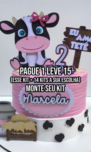 Arquivo de Corte Topo de Bolo Eu Amo Tetê Studio+14