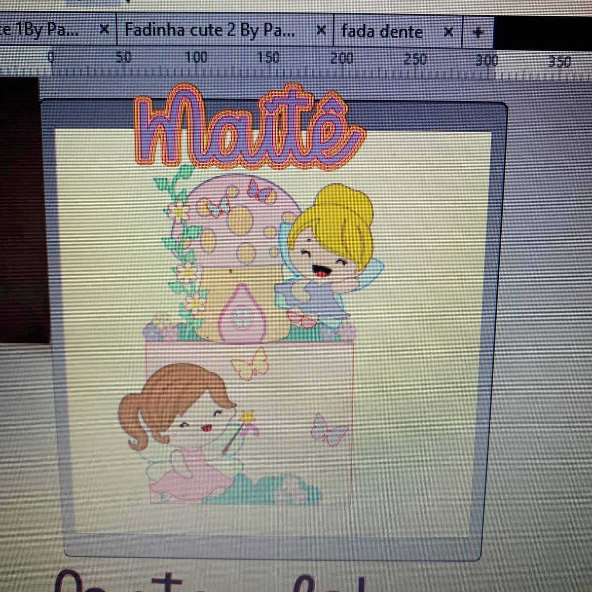 Arquivo De Corte Topo De Bolo Fadinhas Fadas - Imagem 2