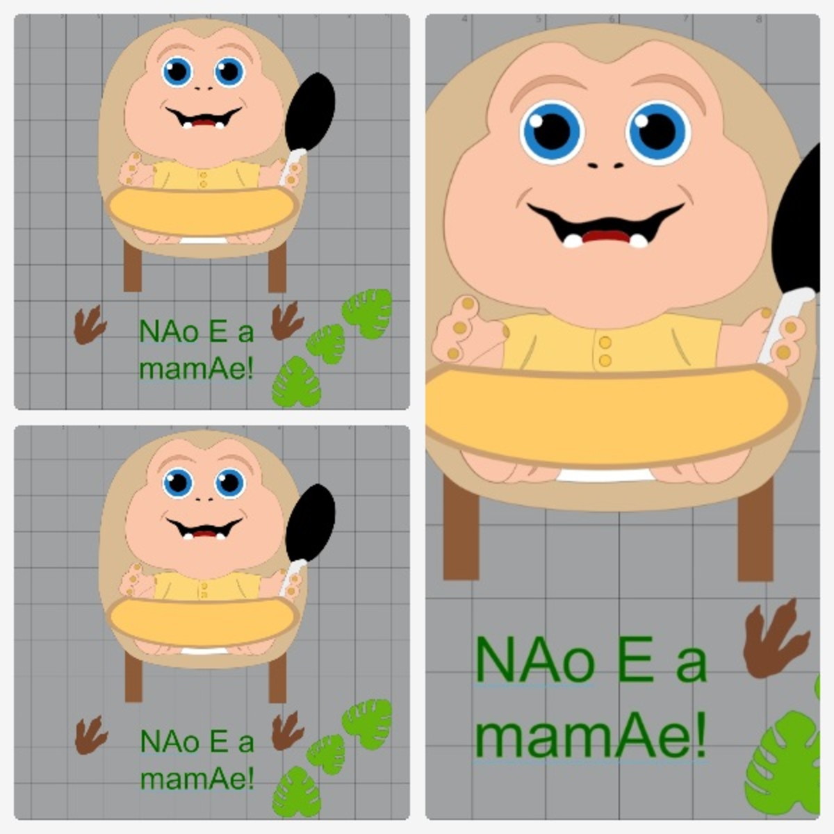Arquivo de Corte Topo de Bolo Família Dinossauro + Brinde