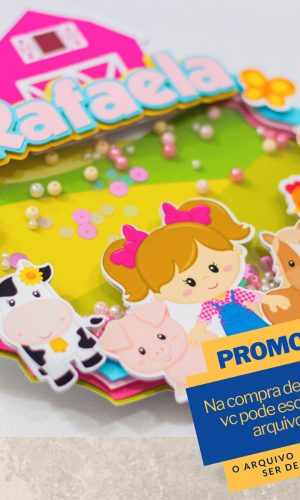 Arquivo De Corte Topo De Bolo Fazendinha Menina Shaker