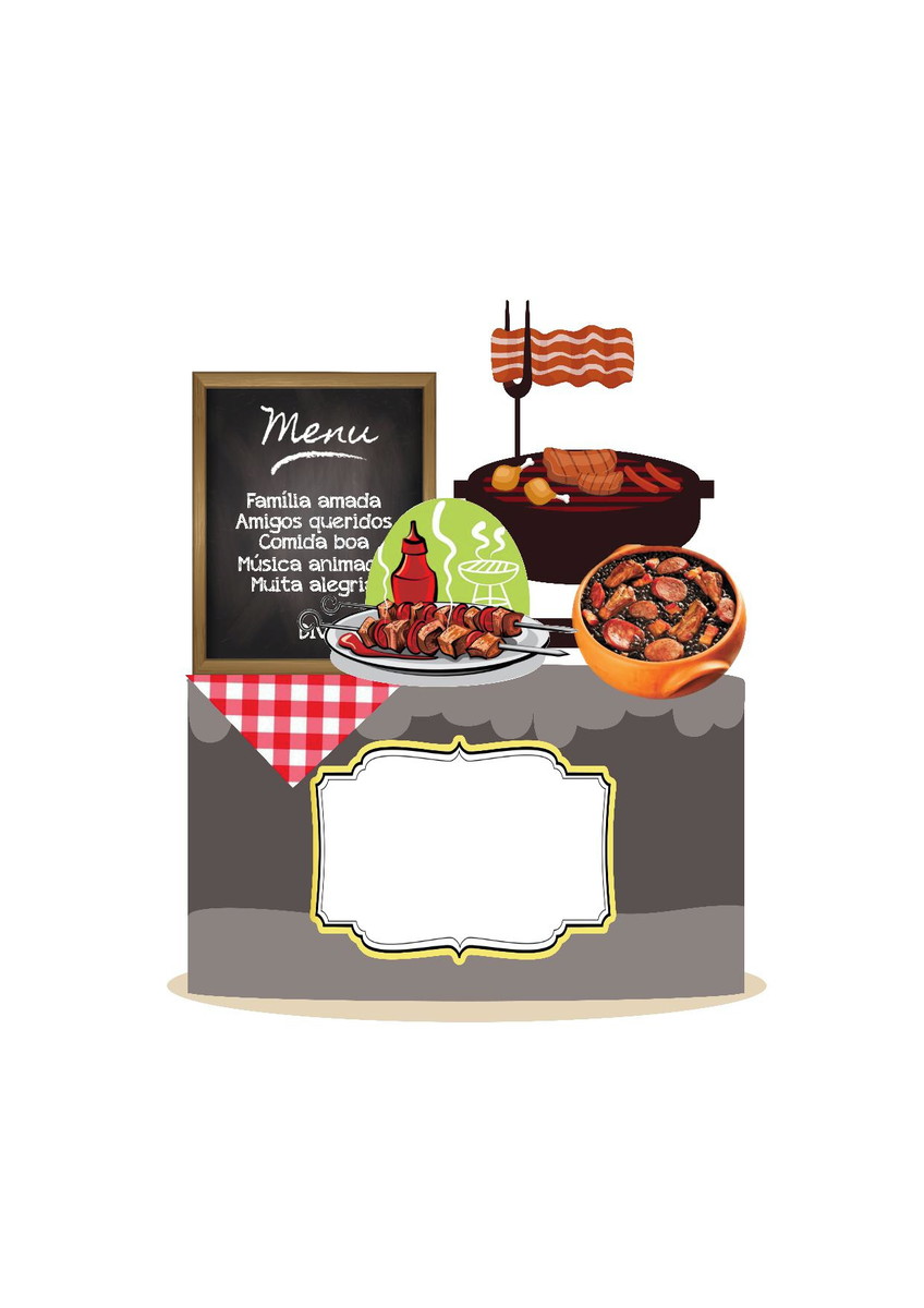 Arquivo De Corte Topo De Bolo Feijoada