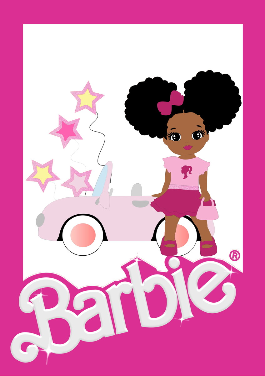 Arquivo de Corte Topo de Bolo Festa Barbie - Imagem 4