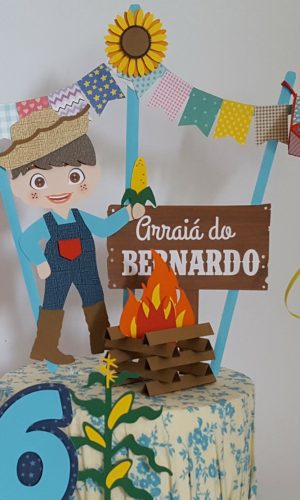 Arquivo de corte Topo de Bolo Festa Junina Menino COD: 632