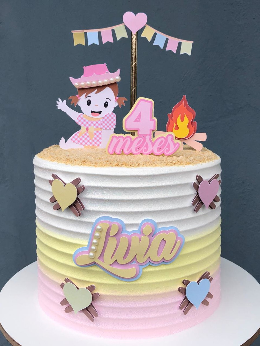 ARQUIVO DE CORTE Topo de Bolo - Festa Junina - Imagem 2