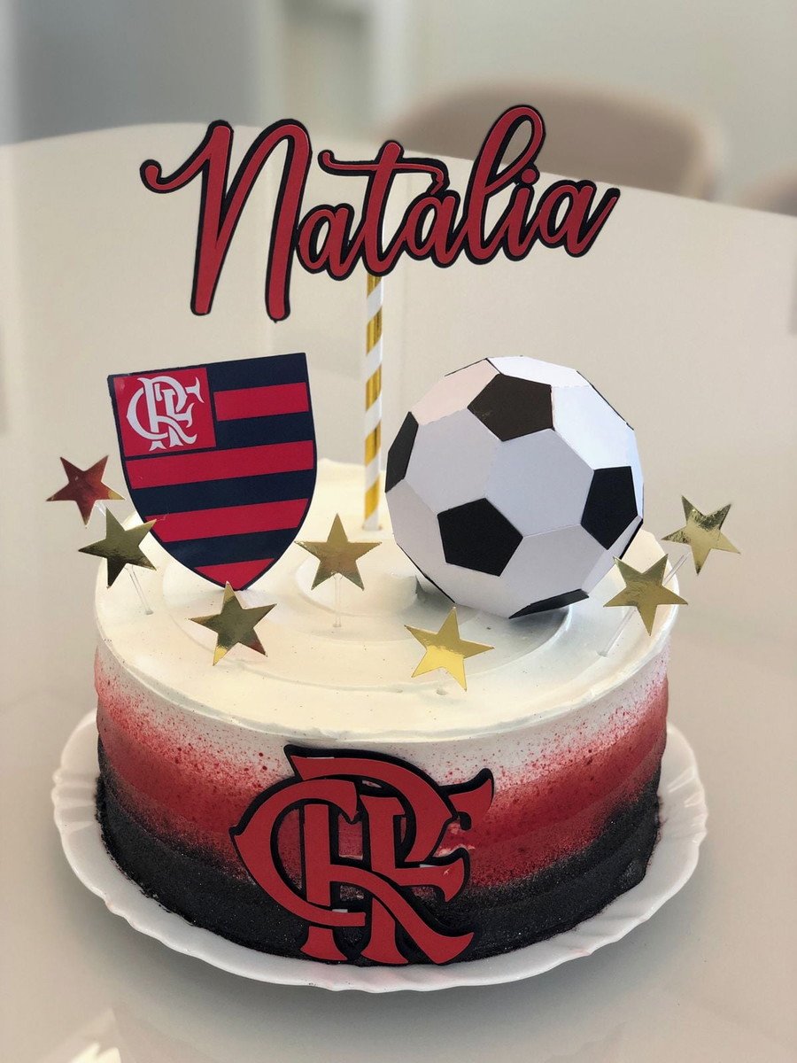 Arquivo de corte topo de bolo Flamengo