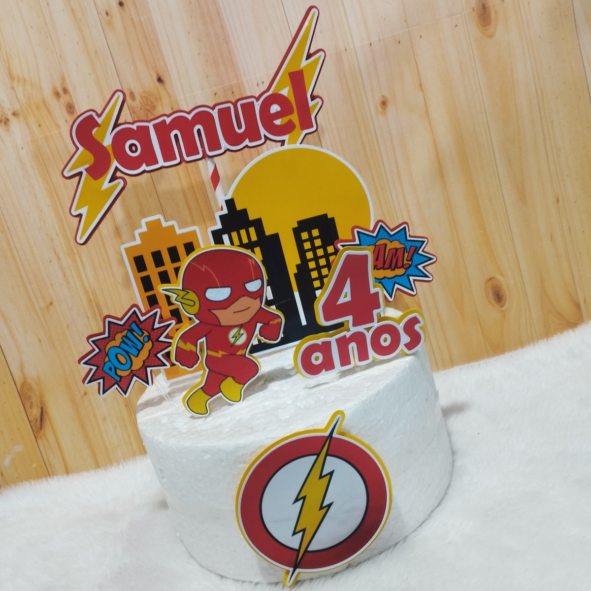 Arquivo de Corte Topo de Bolo Flash 02 (studio) - Imagem 3