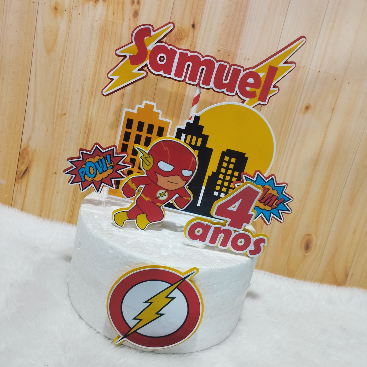Arquivo de Corte Topo de Bolo Flash 02 (studio) - Imagem 2