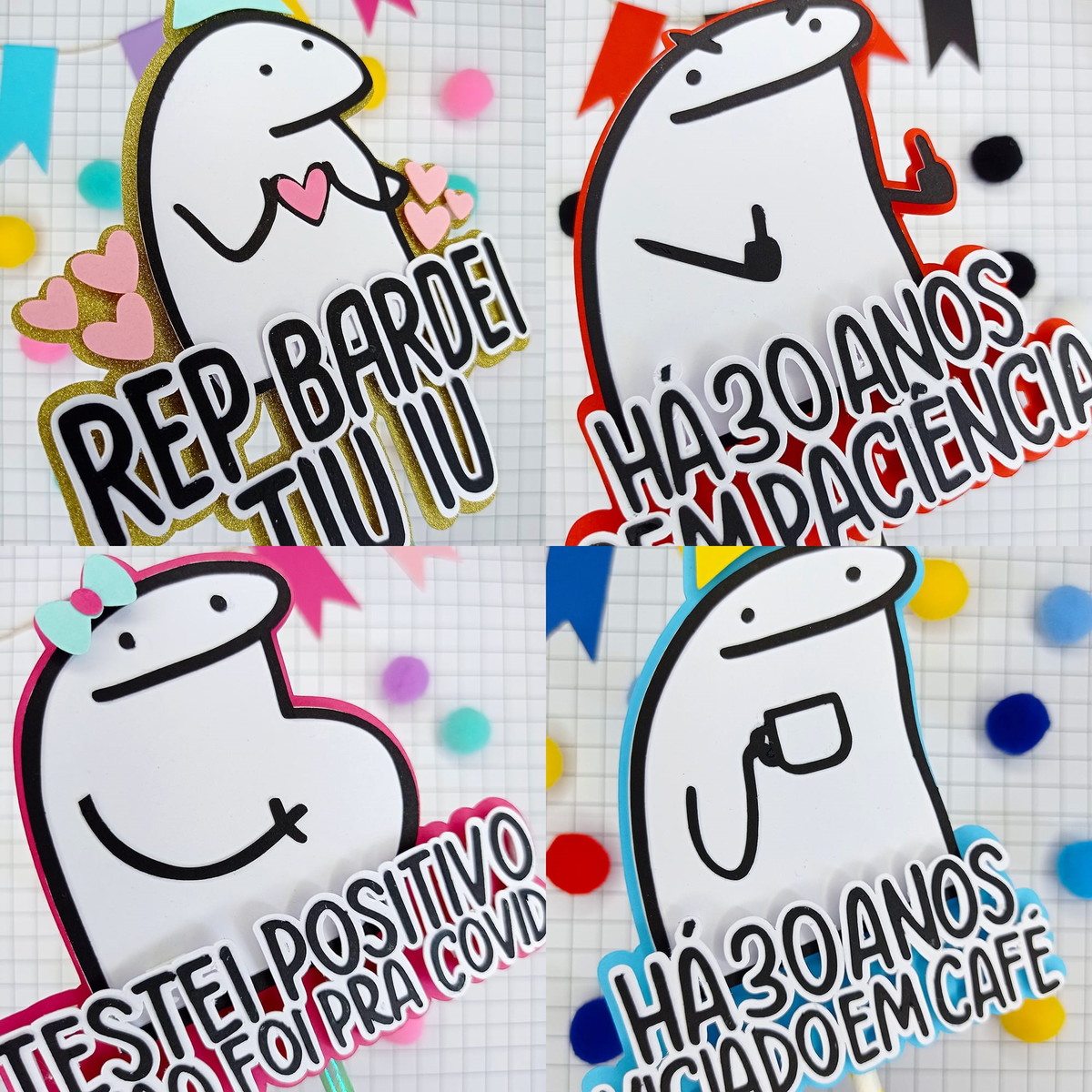 Arquivo De Corte Topo De Bolo Flork 001 - Imagem 2