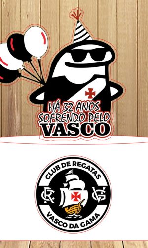 Arquivo de Corte Topo de Bolo Flork Vasco Studio