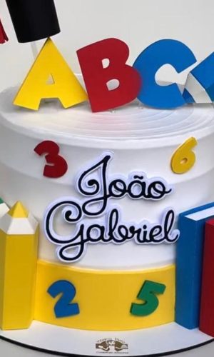 Arquivo de Corte Topo de Bolo Formatura Abc