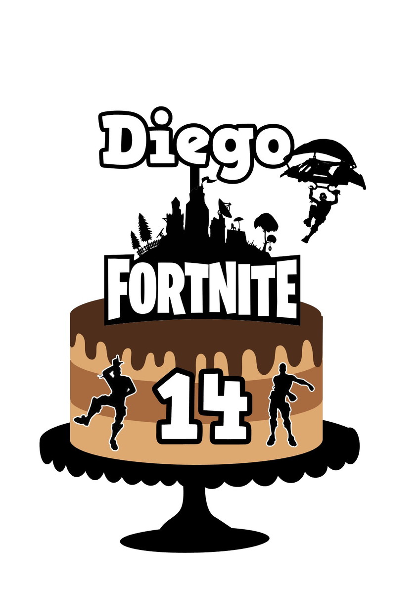 Arquivo de Corte Topo de Bolo Fortnite