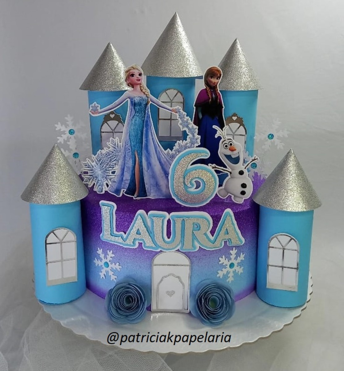 Arquivo de Corte Topo de Bolo Frozen Castelo #423