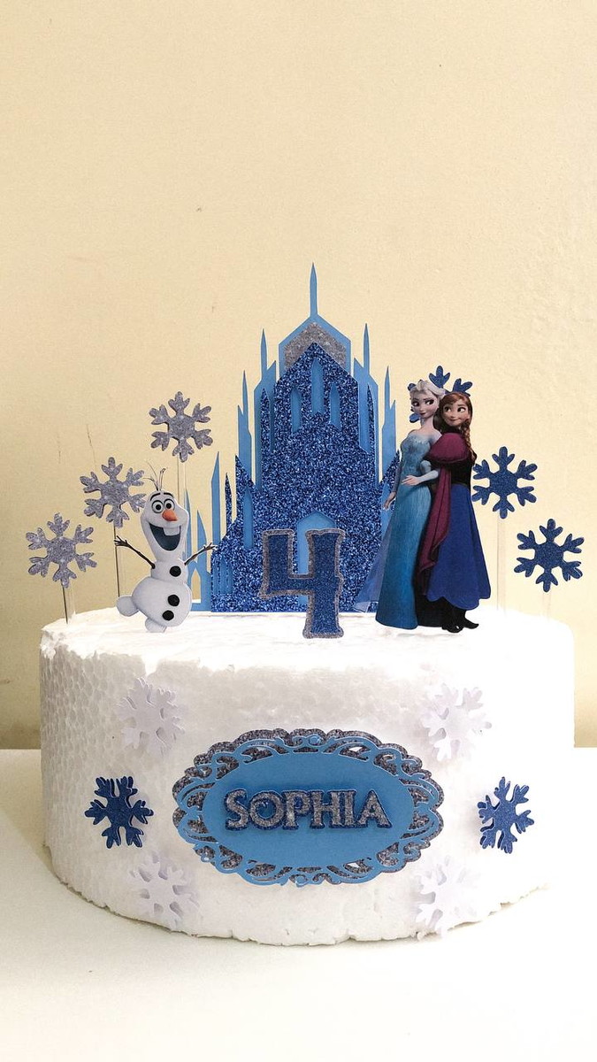 Arquivo de Corte Topo de Bolo Frozen.studio