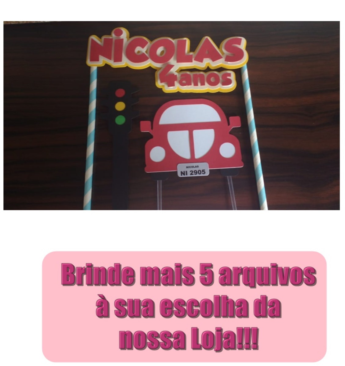 Arquivo de corte Topo de Bolo Fusca