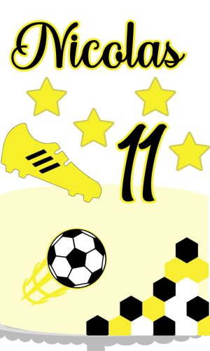 Arquivo de Corte Topo de Bolo Futebol 1