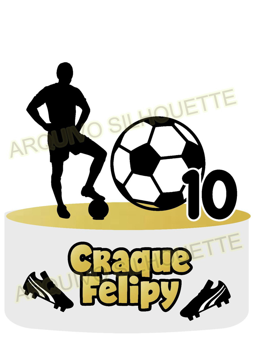 Arquivo de Corte - Topo de Bolo - Futebol