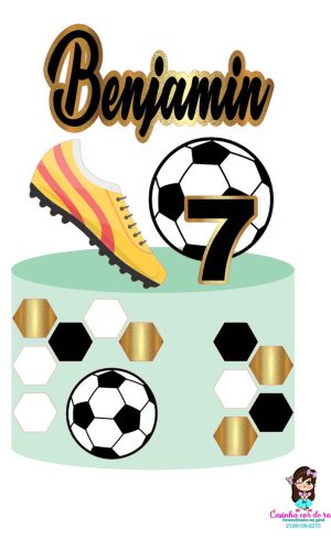 Arquivo de Corte Topo de Bolo Futebol