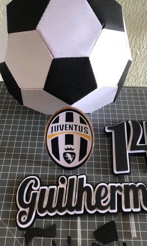 Arquivo De Corte Topo De Bolo Futebol Com Bola 3d