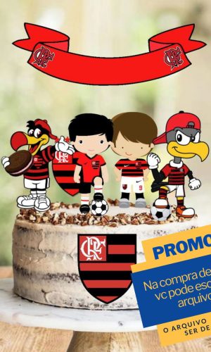 Arquivo de Corte Topo de Bolo Futebol Flamengo 5