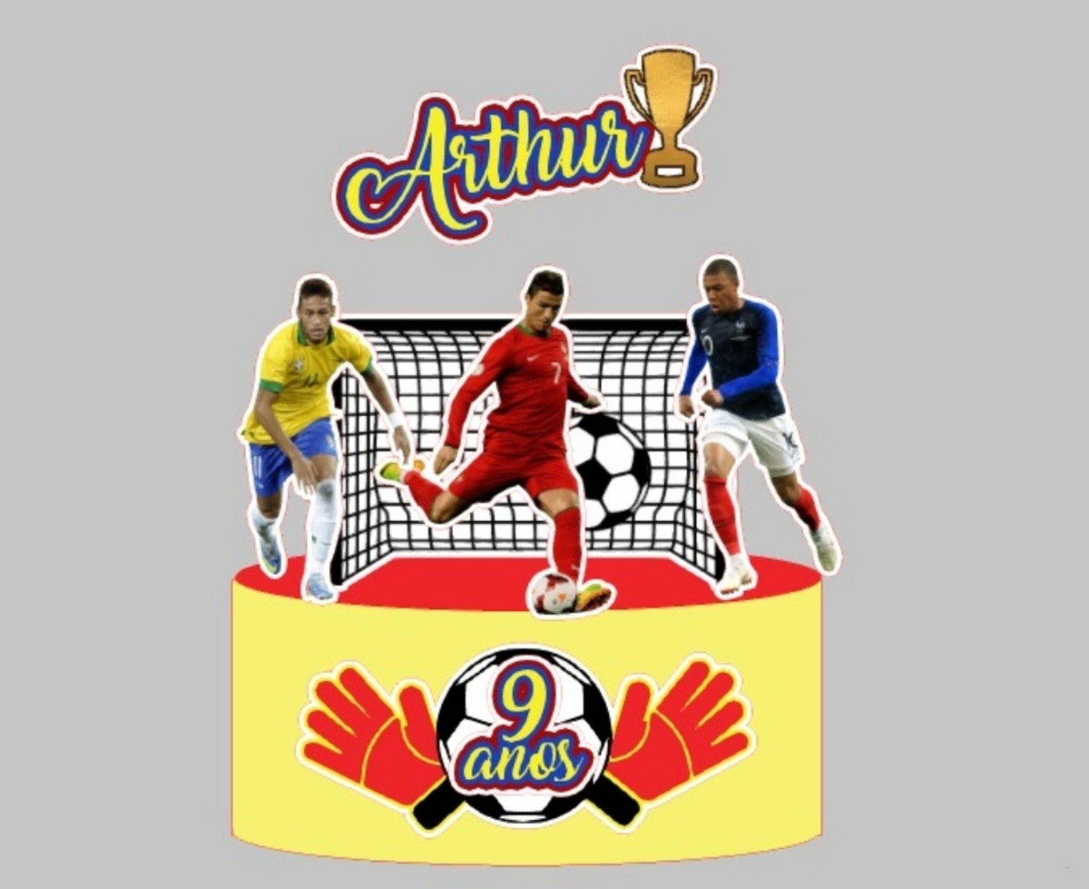 Arquivo de Corte : Topo de Bolo Futebol