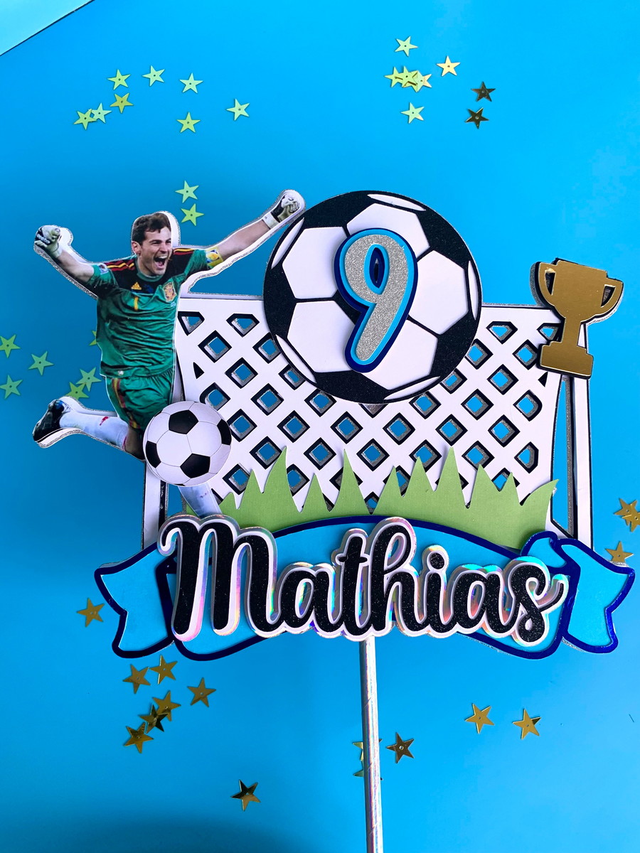 Arquivo de Corte Topo de Bolo Futebol Studio+brinde
