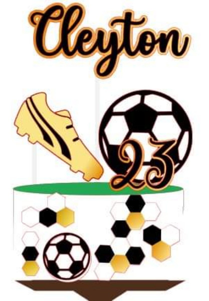 Arquivo de corte topo de bolo futebol
