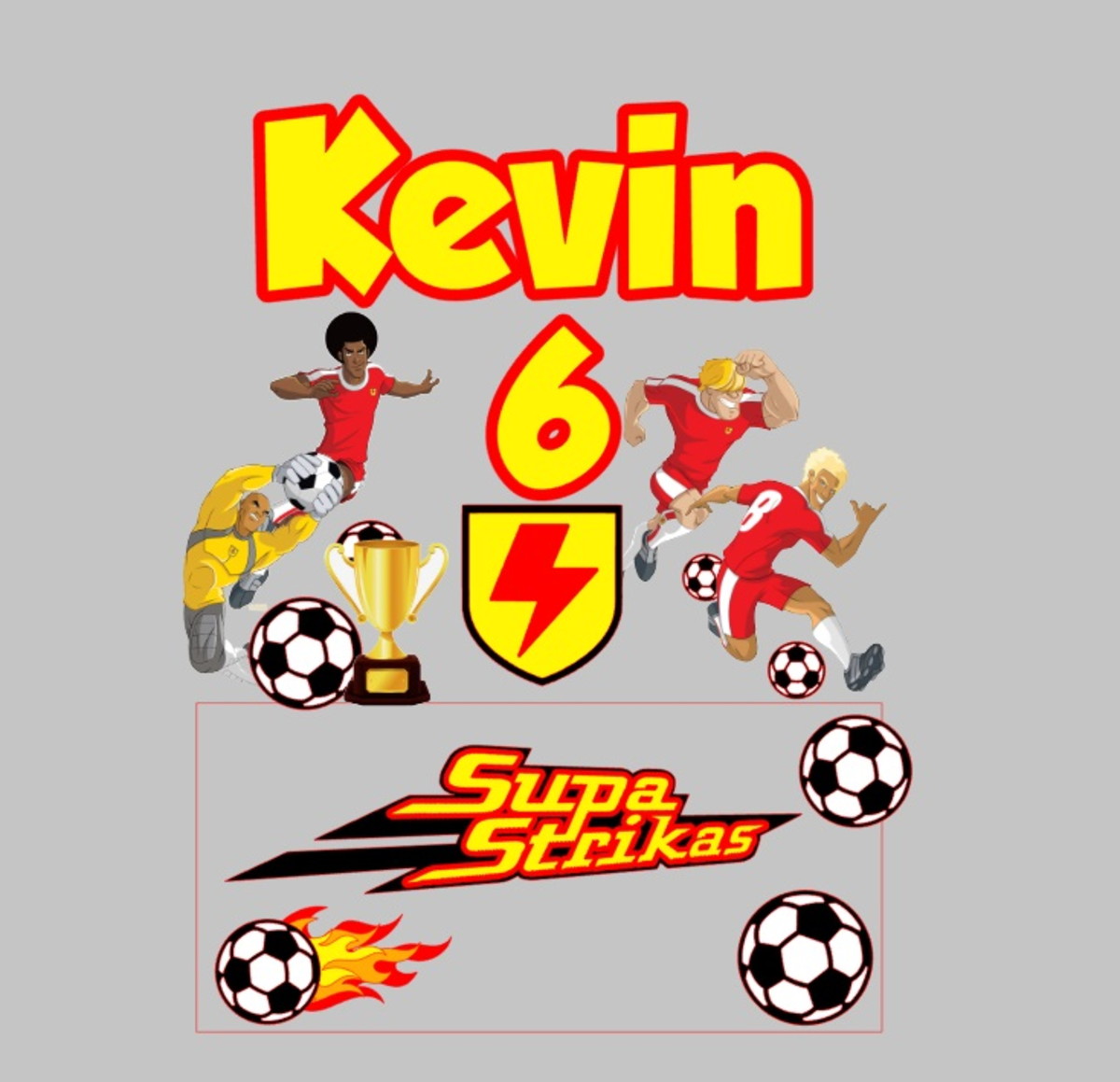 Arquivo De Corte Topo De Bolo Futebol Supa Strikas
