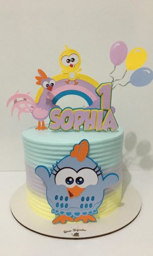 Arquivo De Corte Topo De Bolo Galinha Pintadinha