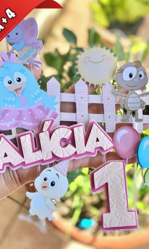 Arquivo de Corte Topo de Bolo Galinha Pintadinha