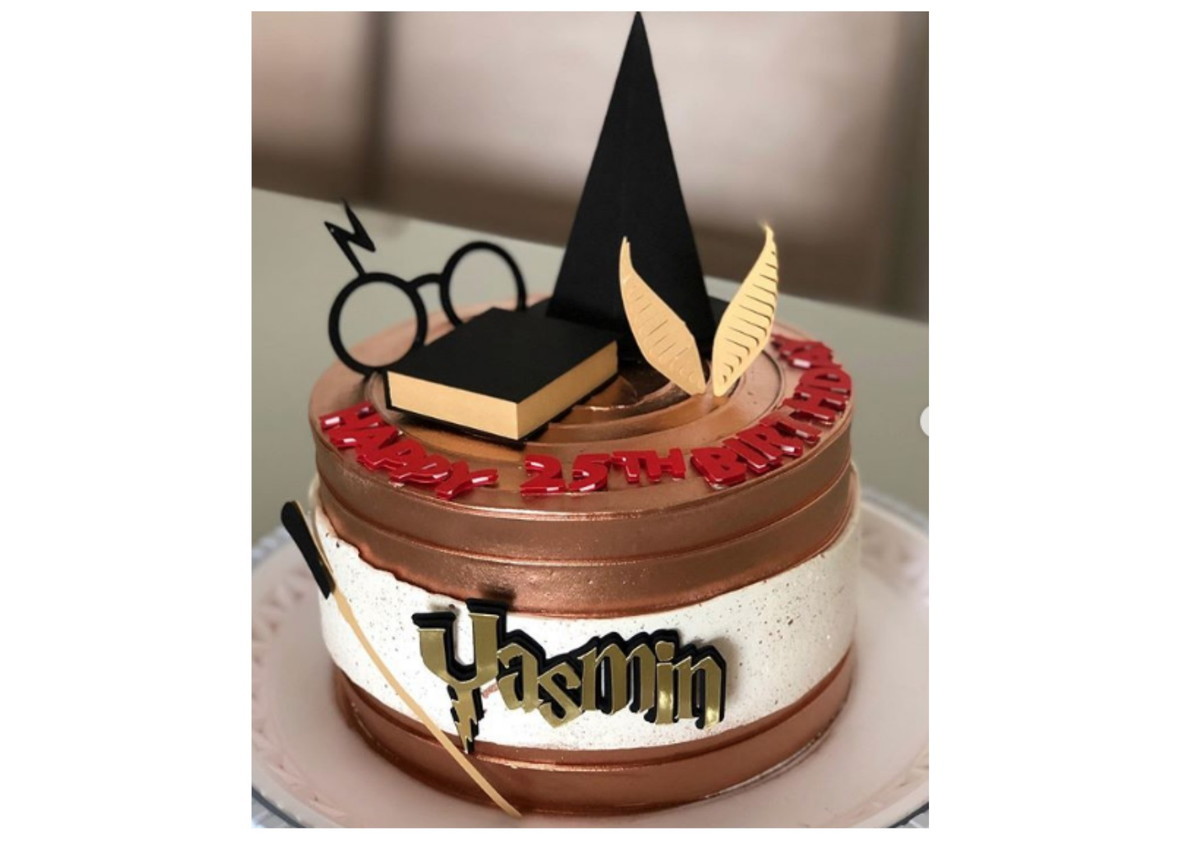 Arquivo de Corte Topo de Bolo Harry Potter em Camadas