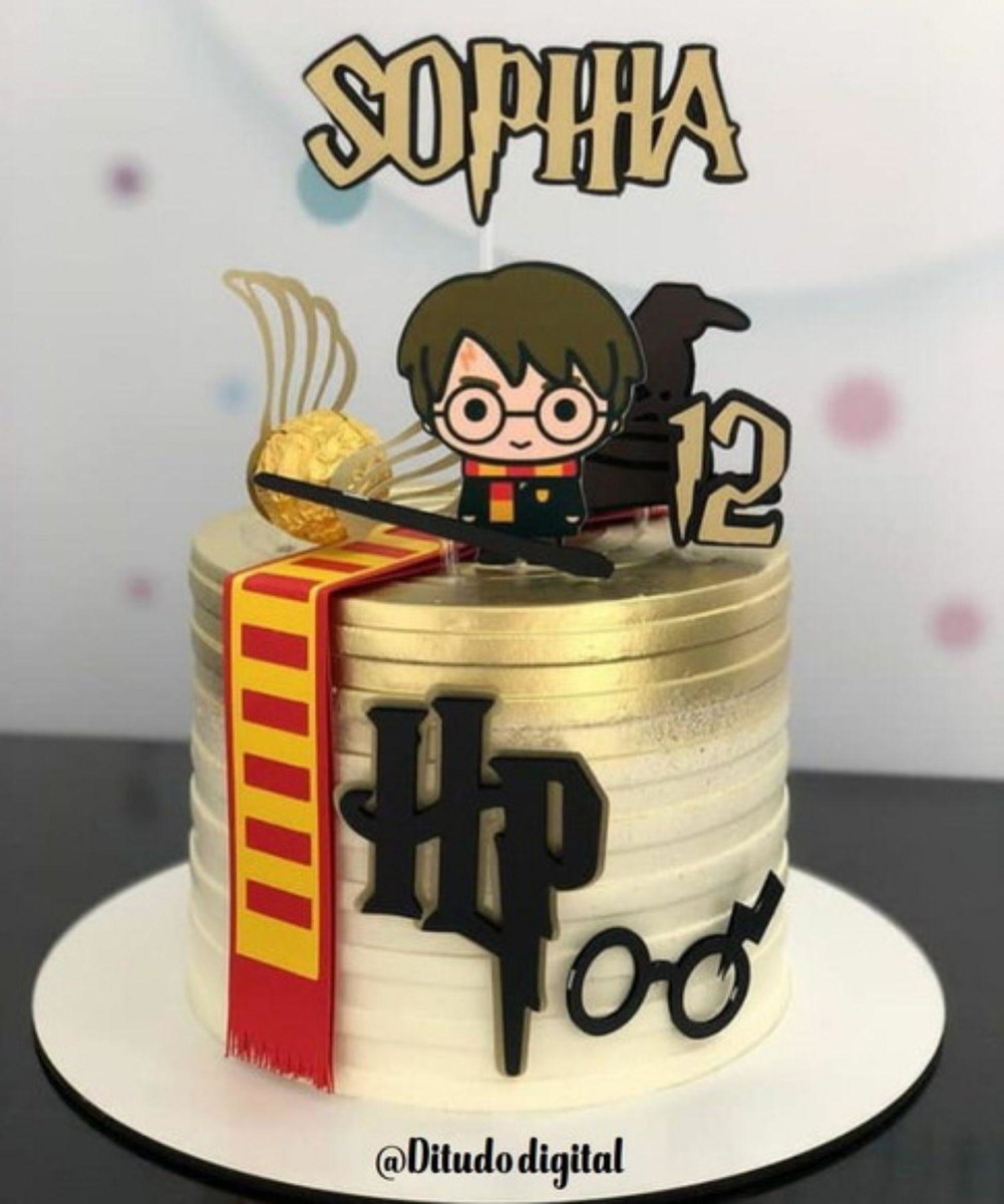 Arquivo De Corte Topo De Bolo Harry Potter Studio