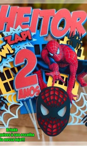 Arquivo de Corte Topo de Bolo - Homem Aranha