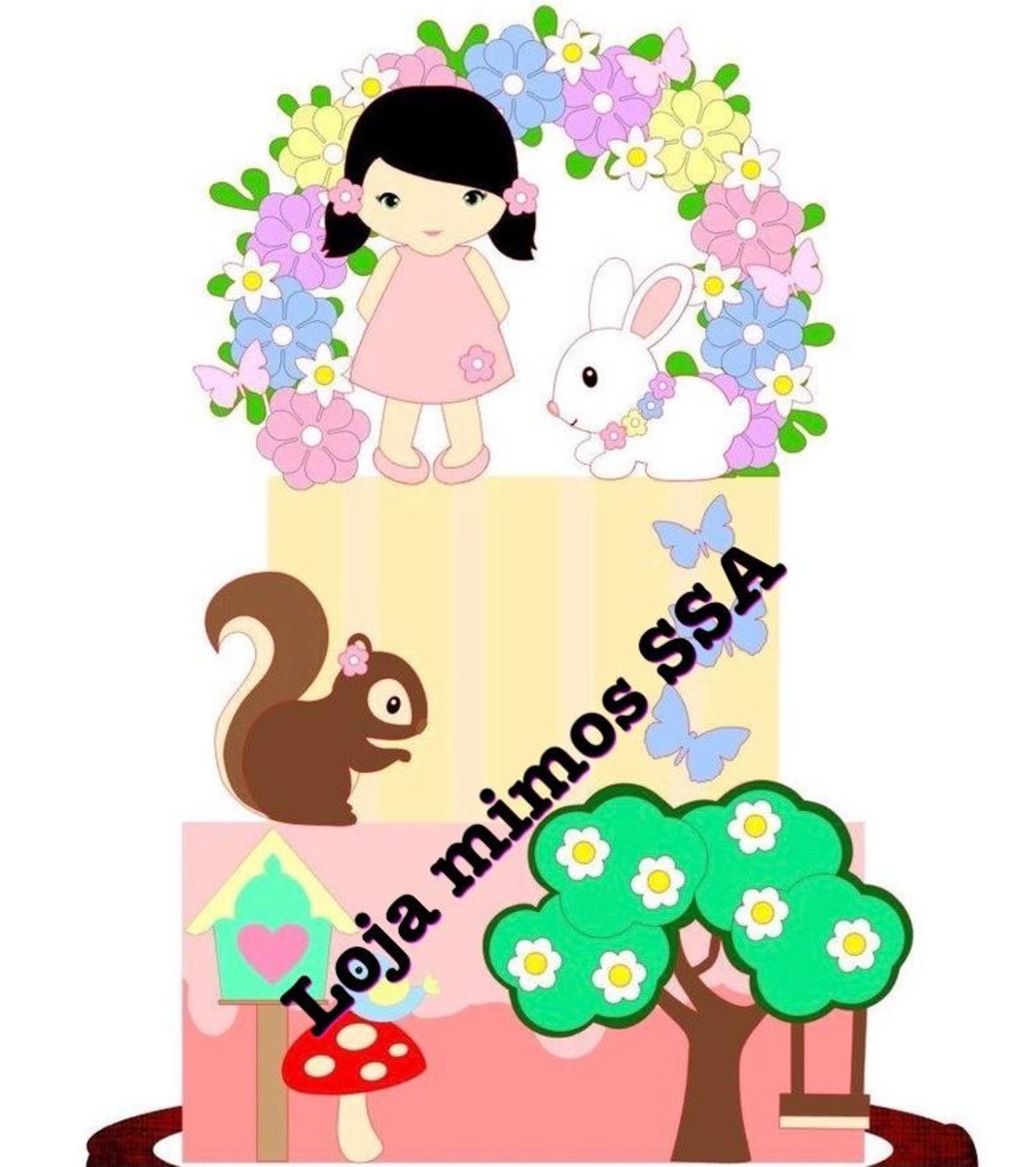 ARQUIVO DE CORTE TOPO DE BOLO JARDIM
