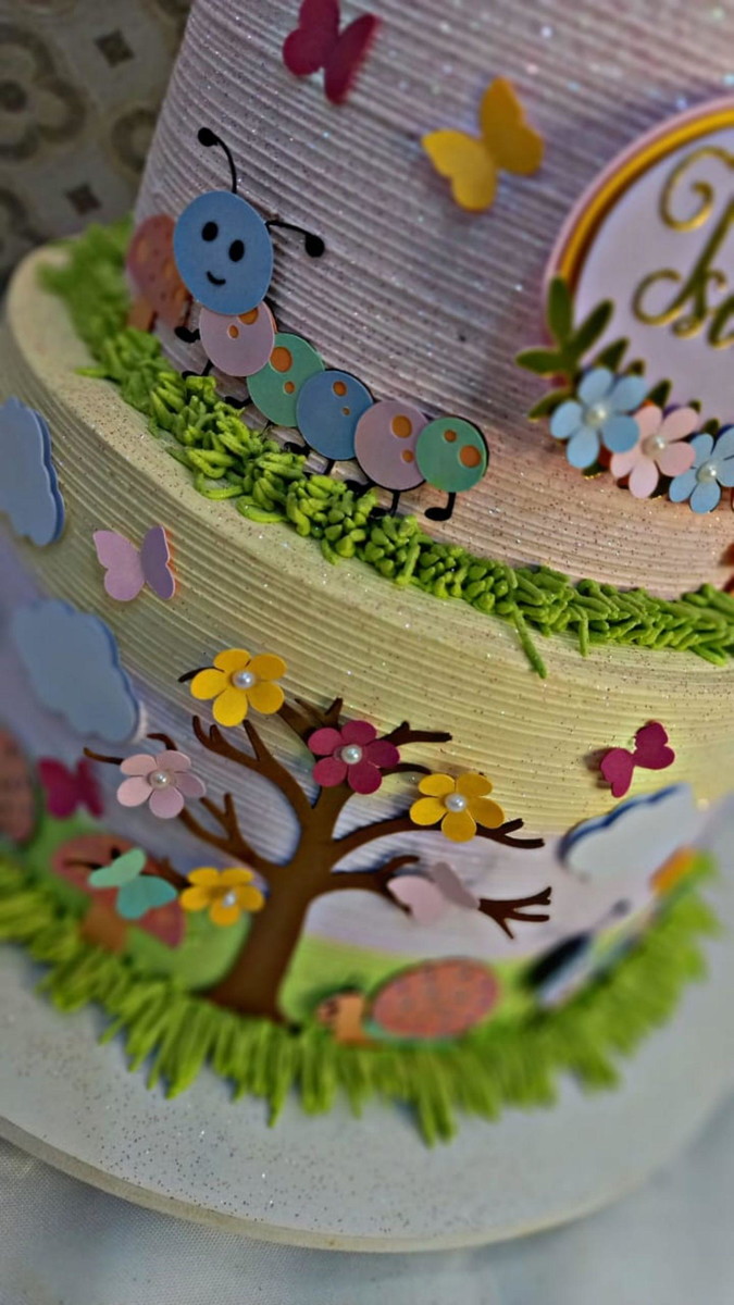 Arquivo De Corte Topo De Bolo Jardim Encantado - Imagem 4