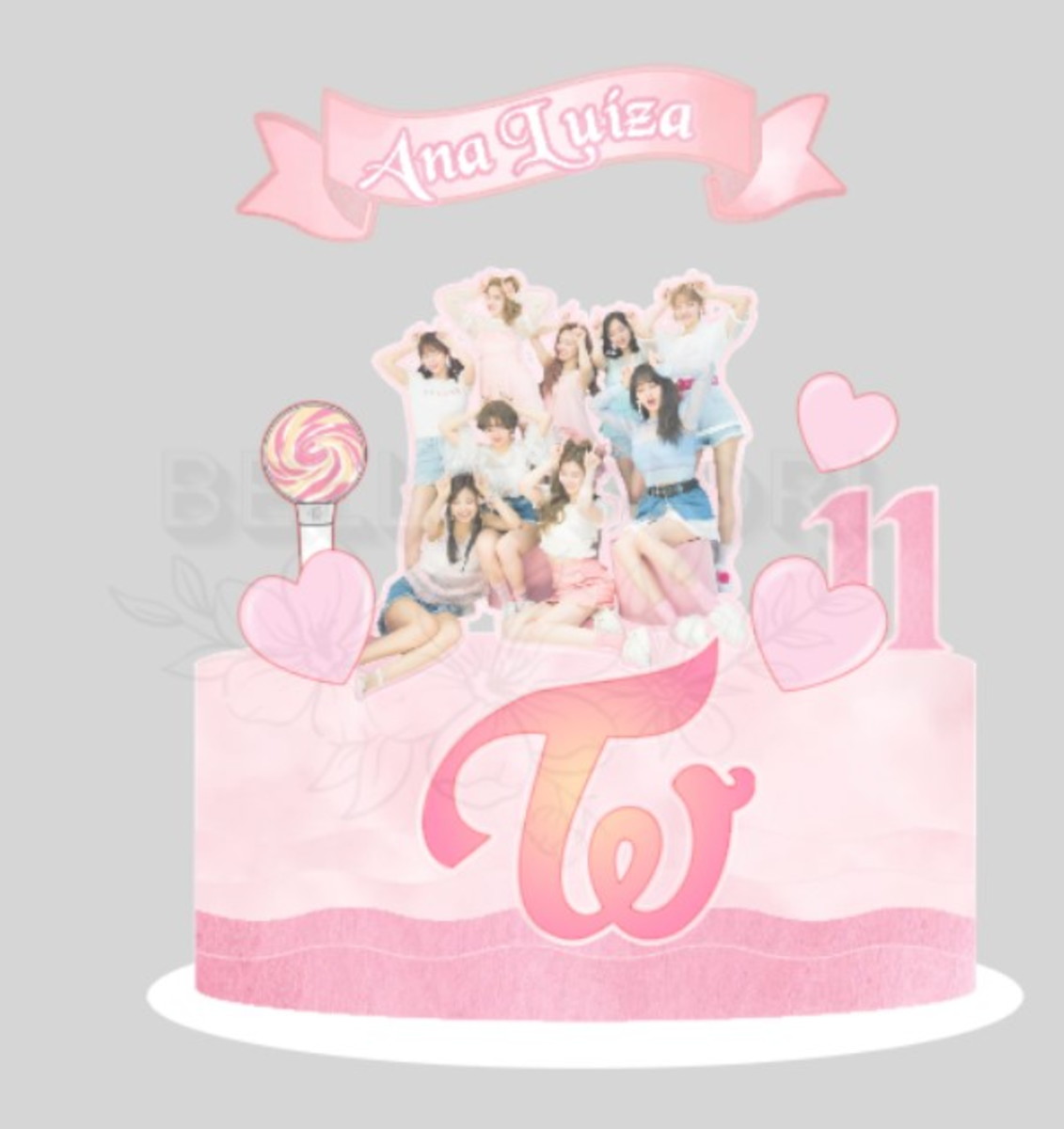 Arquivo de Corte Topo de Bolo K-pop - Twice 06 - Bf