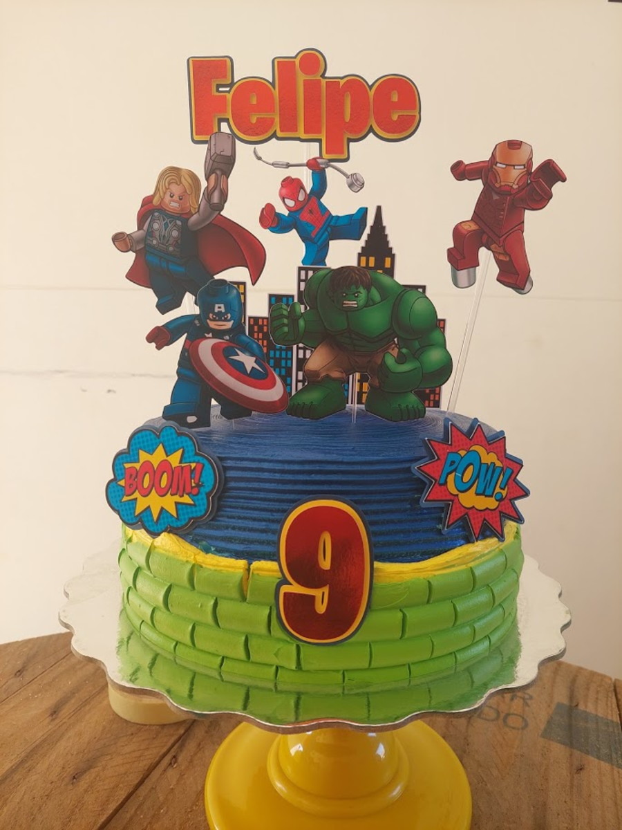 ARQUIVO DE CORTE TOPO DE BOLO LEGO MARVEL - Imagem 2