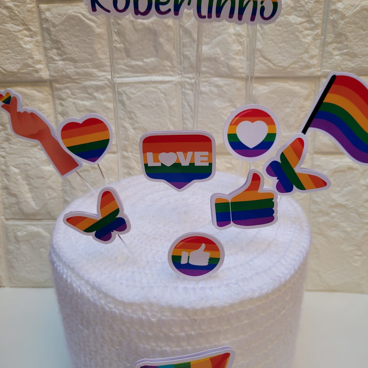 Arquivo de Corte Topo de Bolo LGBT - Imagem 4