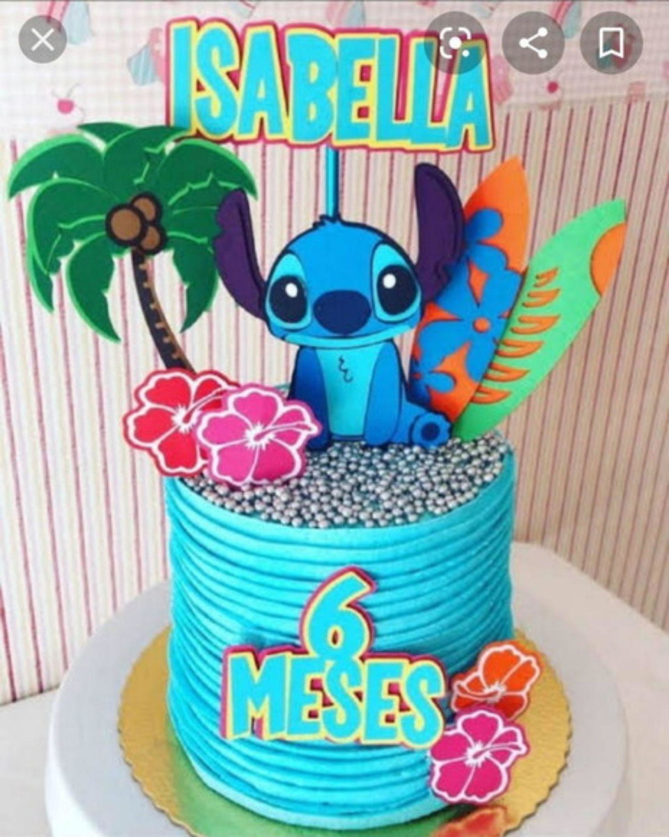 Arquivo de corte Topo de Bolo Lilo Stitch STUDIO