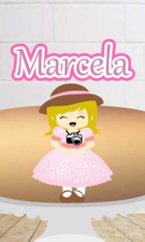 Arquivo de Corte Topo de Bolo Menina Fotografa
